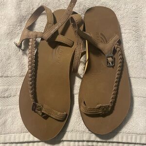 Rainbow sandals. New. Size 7